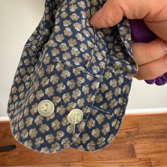 Vintage Banana Republic men’s micro floral print shirt size XL - Picture 6 of 9